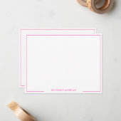 Carte De Correspondance Basique simple à chaud (Devant/Arrière en situation)