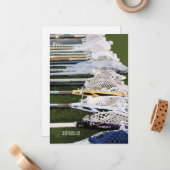 Carte De Correspondance Bâtons de crosse à aquarelle (Devant/Arrière en situation)