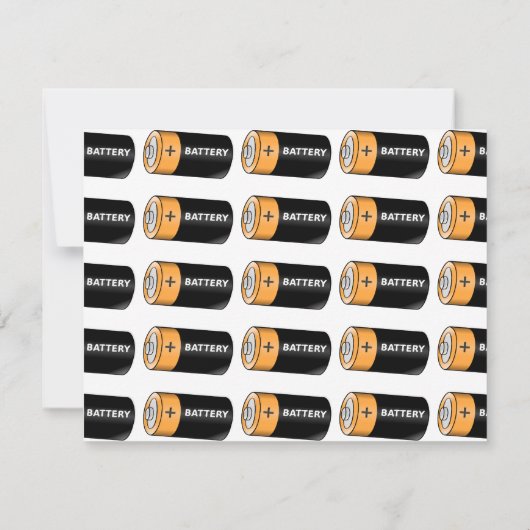 Carte De Correspondance Batterie (Dos)