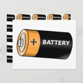 Carte De Correspondance Batterie (Devant / Derrière)