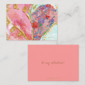 Carte De Correspondance 'be mine' valentine (Devant / Derrière)