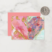 Carte De Correspondance 'be mine' valentine (Devant/Arrière en situation)