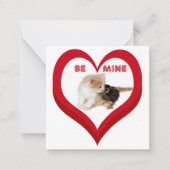Carte De Correspondance BE MINE Valentine's Critters Conversation Hearts (Devant)