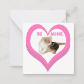Carte De Correspondance BE MINE Valentine's Critters Conversation Hearts (Devant)
