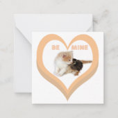 Carte De Correspondance BE MINE Valentine's Critters Conversation Hearts (Devant)