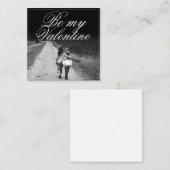 Carte De Correspondance Be My Valentine - côte à côte (Devant / Derrière)