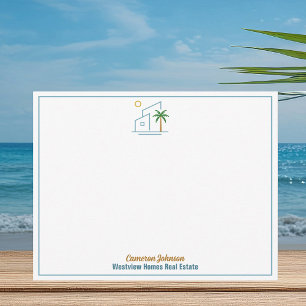 Carte De Correspondance Beach Real Estate Company Cute Customisé