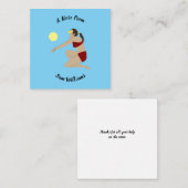 Carte De Correspondance Beach Volleyball (Devant / Derrière)