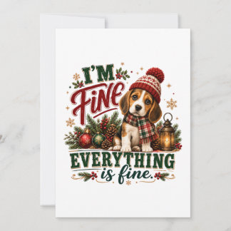 Carte De Correspondance Beagle Fine Tout Va Bien