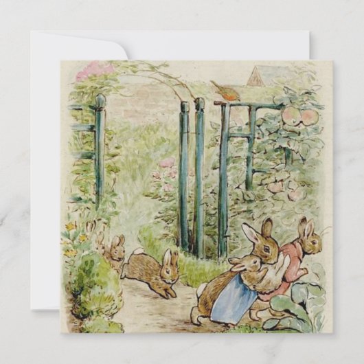 Carte De Correspondance Beatrix Potter Tale des lapins Flopsy (Devant)