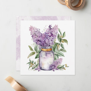 Carte De Correspondance Beau Bouquet de Violettes