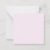 Carte De Correspondance Beau Merci à fleurs roses (Dos)