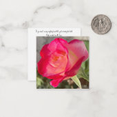 Carte De Correspondance Beau Rose (Devant/Arrière en situation)