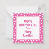 Carte De Correspondance Beaucoup de Coeurs Classroom Valentine's Day Cards (Devant)