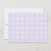 Carte De Correspondance Bébé éléphant gris pourpre moderne Shower (Dos)