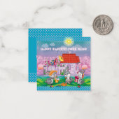 Carte De Correspondance Bébé lapin petit (Devant/Arrière en situation)