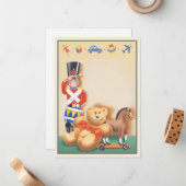 Carte De Correspondance Bébés au pays des jouets © (Devant/Arrière en situation)