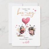 Carte De Correspondance Bee Kids Classroom Valentines Day (Devant)