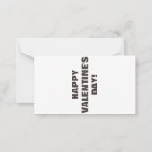 Carte De Correspondance Bee My Mini Valentine (Dos)