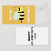 Carte De Correspondance Bee My Mini Valentine (Devant / Derrière)