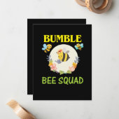 Carte De Correspondance Beekeeper Art Bumble Bee Squad (Devant/Arrière en situation)
