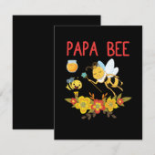 Carte De Correspondance Beekeeper Art Papa Bee 2 (Devant / Derrière)