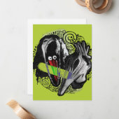 Carte De Correspondance Beetlejuice | Adam & Barbara Effrayants (Devant/Arrière en situation)