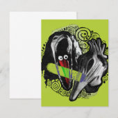 Carte De Correspondance Beetlejuice | Adam & Barbara Effrayants (Devant / Derrière)