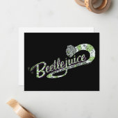 Carte De Correspondance Beetlejuice | Allumez le jus (Devant/Arrière en situation)