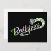 Carte De Correspondance Beetlejuice | Allumez le jus (Devant / Derrière)