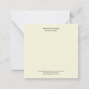 Carte De Correspondance Beige Simple Uni Professionnel Moderne Minimaliste