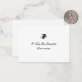 Carte De Correspondance Belle Chat Noir (Devant/Arrière en situation)