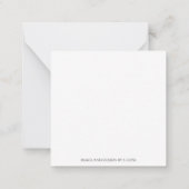 Carte De Correspondance Belle Dahlias Merci Note (Dos)