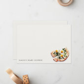 Carte De Correspondance Belle livraison spéciale Pizza Baby shower Party (Devant/Arrière en situation)