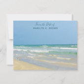 Carte De Correspondance Belle Plage Photo Custom Seashore Papeterie (Devant)