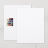 Carte De Correspondance Benjamin Bar Mitzvah Merci (Devant / Derrière)