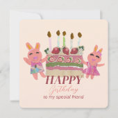 Carte De Correspondance Berry Sweet Bunny Buddies (Devant)