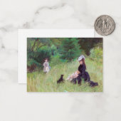 Carte De Correspondance Berthe Morisot - Dans un parc (Devant/Arrière en situation)