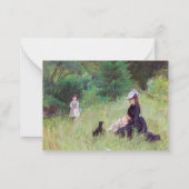 Carte De Correspondance Berthe Morisot - Dans un parc (Devant)