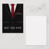 Carte De Correspondance Best DAD Ever Card - Your Name / texte (Devant / Derrière)