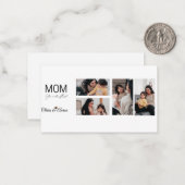 Carte De Correspondance Best Mom Photo Collage Mug (Devant/Arrière en situation)