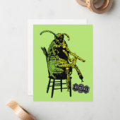 Carte De Correspondance Bételgeuse | Coléoptère sur la chaise (Devant/Arrière en situation)