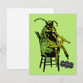 Carte De Correspondance Bételgeuse | Coléoptère sur la chaise (Devant / Derrière)