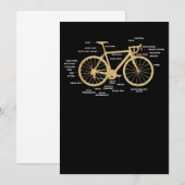 Carte De Correspondance Bicycle Cycling Anatomy Road (Devant / Derrière)
