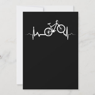 Carte De Correspondance Bicycle Heartbeat Cyclisme Mountain Vélo