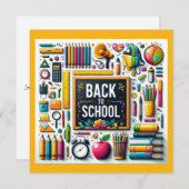 Carte De Correspondance Bienvenue à l'école (Devant / Derrière)