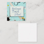 Carte De Correspondance Bienvenue à l'école - Carnet créatif (Devant / Derrière)