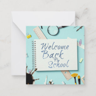 Carte De Correspondance Bienvenue à l'école - Carnet créatif