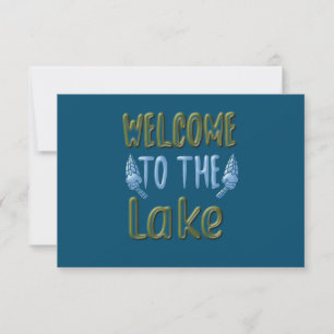 Carte De Correspondance Bienvenue au lac