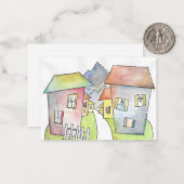 Carte De Correspondance Bienvenue dans notre quartier ! (Devant/Arrière en situation)